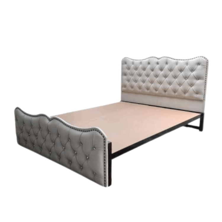 ฐานรองหัวเตียง 3.5 ฟุต WISDOM DESIGN FURNITURE รุ่น ROYAL PRINCESS สีเทา